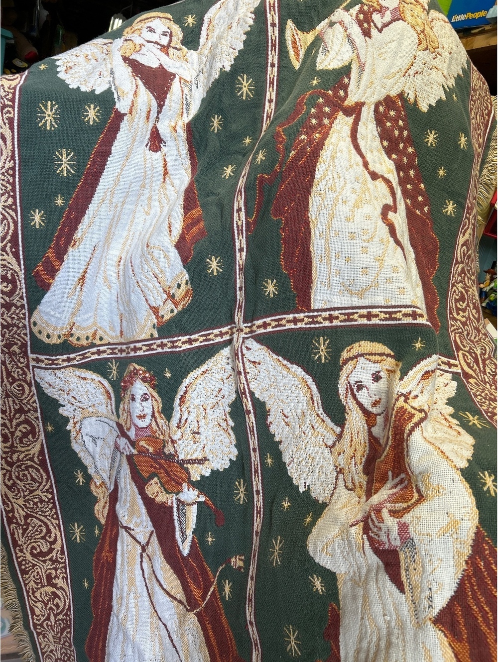 Angel tapestry throw blanket